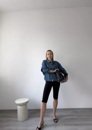 Denimová bombera