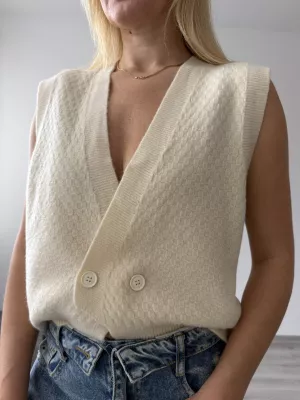 Pletená vesta Wero beige