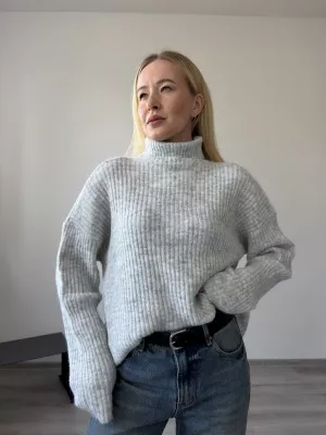 Pletený sveter Togas grey