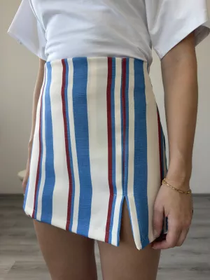 Pasikovaný skort Stems