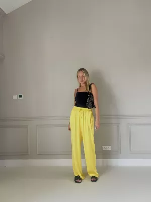 Nohavice Flamp yellow