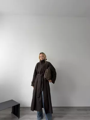 Trenchcoat Rog dark braun
