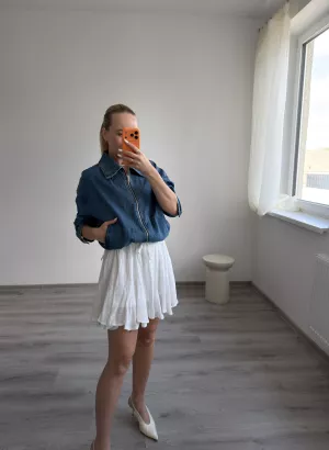 Denimová bombera