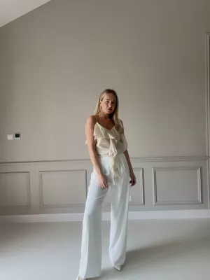 Nohavice Quelle white