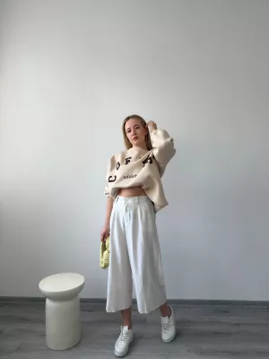 Culotte nohavice beige